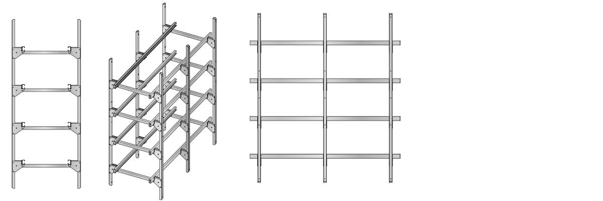 Internal structure for<br/>4 levels